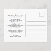 フェスティバルおもしろいクリスマスセーター飲料パーティー インビテーションポストカード (裏面)