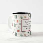 フェスティバルおもしろいクリスマス ツートーンマグカップ (正面左)