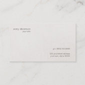 フェスティバルおもしろいスフェイクパリー可愛いセクインズガーリー 名刺 (裏面)