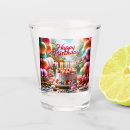 フェスティバルおもしろいハッピーバースデー ショットグラス