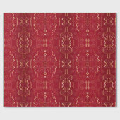 フェスティバルおもしろいパーティー包装紙赤 ラッピングペーパー (フラット)