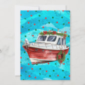 フェスティバルおもしろいブルーウェーブクリスマスボートパレード 招待状 (裏面)