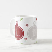 フェスティバルおもしろいホー!ホー!ホー!クリスマス コーヒーマグカップ (正面左)