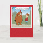 フェスティバルおもしろいマリングベアクリスマス シーズンカード (正面)