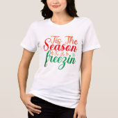 フェスティバルおもしろい休日応援用クリスマスシャツ トライブレンドＴシャツ (正面)