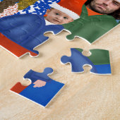 フェスティバルおもしろい写真の追加格言ファミリ ジグソーパズル (側面)