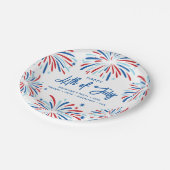 フェスティバルおもしろい愛国花火7月4日パーティー ペーパープレート (アングル)