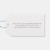 フェスティバルおもしろい水の色の家族クリスマス ギフトタグ (裏面横)