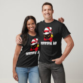 フェスティバルおもしろいAFクリスマスキャットフェイムオウィ醜いX Tシャツ (ユニセックス)