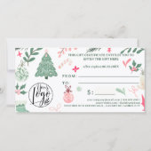 フェスティバルお洒落のロゴギフト券 (裏面)