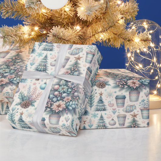 フェスティバルお洒落の包装紙 ラッピングペーパー (クリスマス)