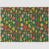 フェスティバルお洒落オーナメント&トナカイのクリスマス 薄葉紙 (正面)