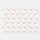 フェスティバルお洒落クリスマスホリデーラッピング紙 ラッピングペーパーシート (正面)