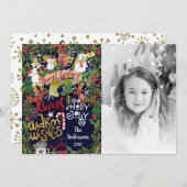 フェスティバルお洒落クリスマス写真 シーズンカード (正面/裏面)