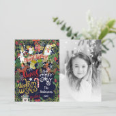 フェスティバルお洒落クリスマス写真 シーズンカード (スタンド正面)