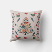 フェスティバルお洒落スカンジナビアフォークアートクリスマス クッション (裏面)