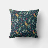 フェスティバルお洒落ス素朴モダンクリスホリデイ クッション (裏面)