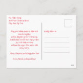 フェスティバルお洒落ハットクリスマス付きオッター シーズンポストカード (裏面)