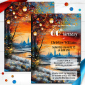 フェスティバルお洒落成人冬の誕生会 招待状