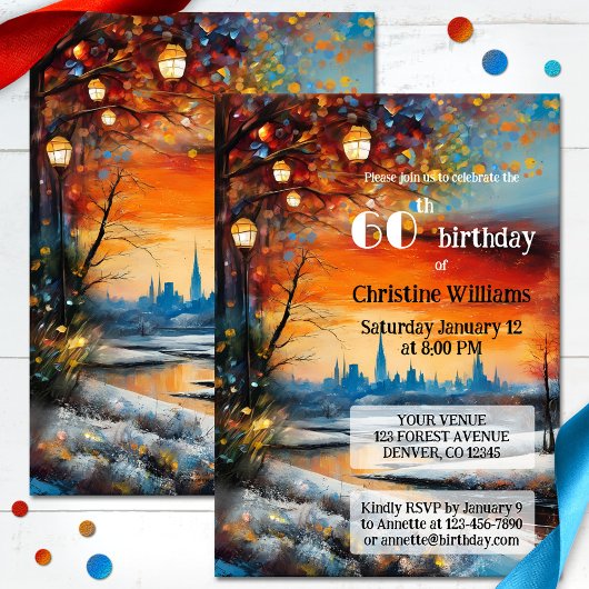 フェスティバルお洒落成人冬の誕生会 招待状