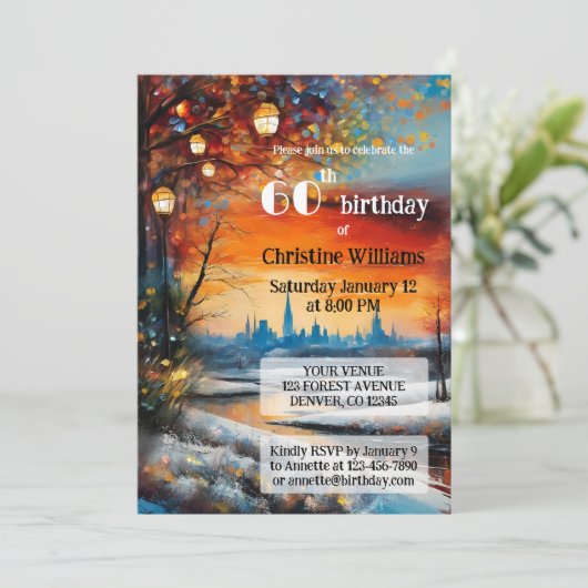 フェスティバルお洒落成人冬の誕生会 招待状 (スタンド正面)