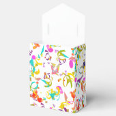 フェスティバルお祝いカラフル紙吹雪オーバーホワイト フェイバーボックス (オープン)