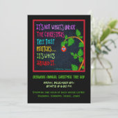 フェスティバルかわいいおもしろいクリスマスツリーホップ 招待状 (スタンド正面)