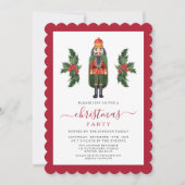 フェスティバルかわいいくるみ割りクリスマスクリスマスパーティー 招待状 (正面)