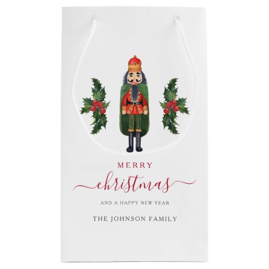 フェスティバルかわいいくるみ割りクリスマス スモールペーパーバッグ (裏面)