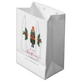 フェスティバルかわいいくるみ割りクリスマス ミディアムペーパーバッグ (正面アングル)