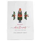 フェスティバルかわいいくるみ割りクリスマス ミディアムペーパーバッグ (裏面)