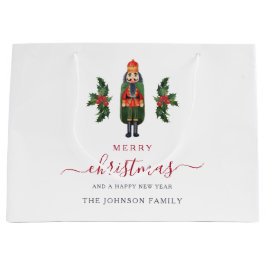 フェスティバルかわいいくるみ割りクリスマス ラージペーパーバッグ