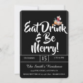 フェスティバルかわいいドリンク食べパーティードリンク&ビーメリー! 招待状 (正面)