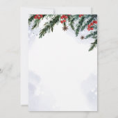 フェスティバルかわいい雪だるまクリスマスパーティー 招待状 (裏面)