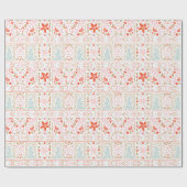 フェスティバルかわいらしクリスマスギフト包装紙 ラッピングペーパー (フラット)