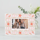 フェスティバルかわいらしクリスマスホリデーフォトカード シーズンカード (スタンド正面)