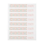 フェスティバルかわいらしクリスマス住所 シール ラップアラウンドラベル (シート)