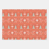 フェスティバルかわいらしクリスマス ラッピングペーパーシート (正面)