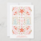 フェスティバルかわいらしホリデークリスマスカード シーズンカード (正面)