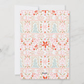 フェスティバルかわいらしホリデークリスマスカード シーズンカード (裏面)