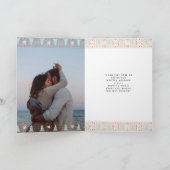 フェスティバルかわいらし折り畳みクリスマスグリーティングカード シーズンカード (内部)