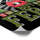 フェスティバルがフェラルラクーンクリスマスサンタおもしろい ポスター (角)