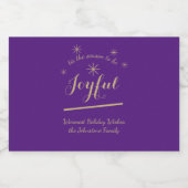 フェスティバルが楽しいミニシーズンエレガント リキュールボトルラベル (シングルラベル)