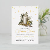 フェスティバルきらめくキャンドルライトクリスマス 箔招待状 (立ち正面)
