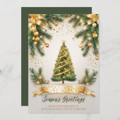 フェスティバルきらめくクリスマスツリー会社 シーズンカード (正面/裏面)