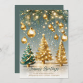 フェスティバルきらめくクリスマスツリー会社 シーズンカード (正面/裏面)