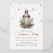 フェスティバルきらめくランタンクリスマス 箔招待状 (正面)