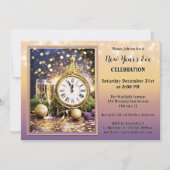 フェスティバルきらめく大晦日パーティの招待状 招待状 (正面)