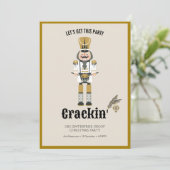 フェスティバルくるみエレガント割り付けニュートラルクリスマスパーティー 招待状 (スタンド正面)