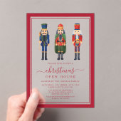 フェスティバルくるみクラッカークリスマスパーティーオープンハウス アクリル招待状 (インサイチュ (ポータブル))